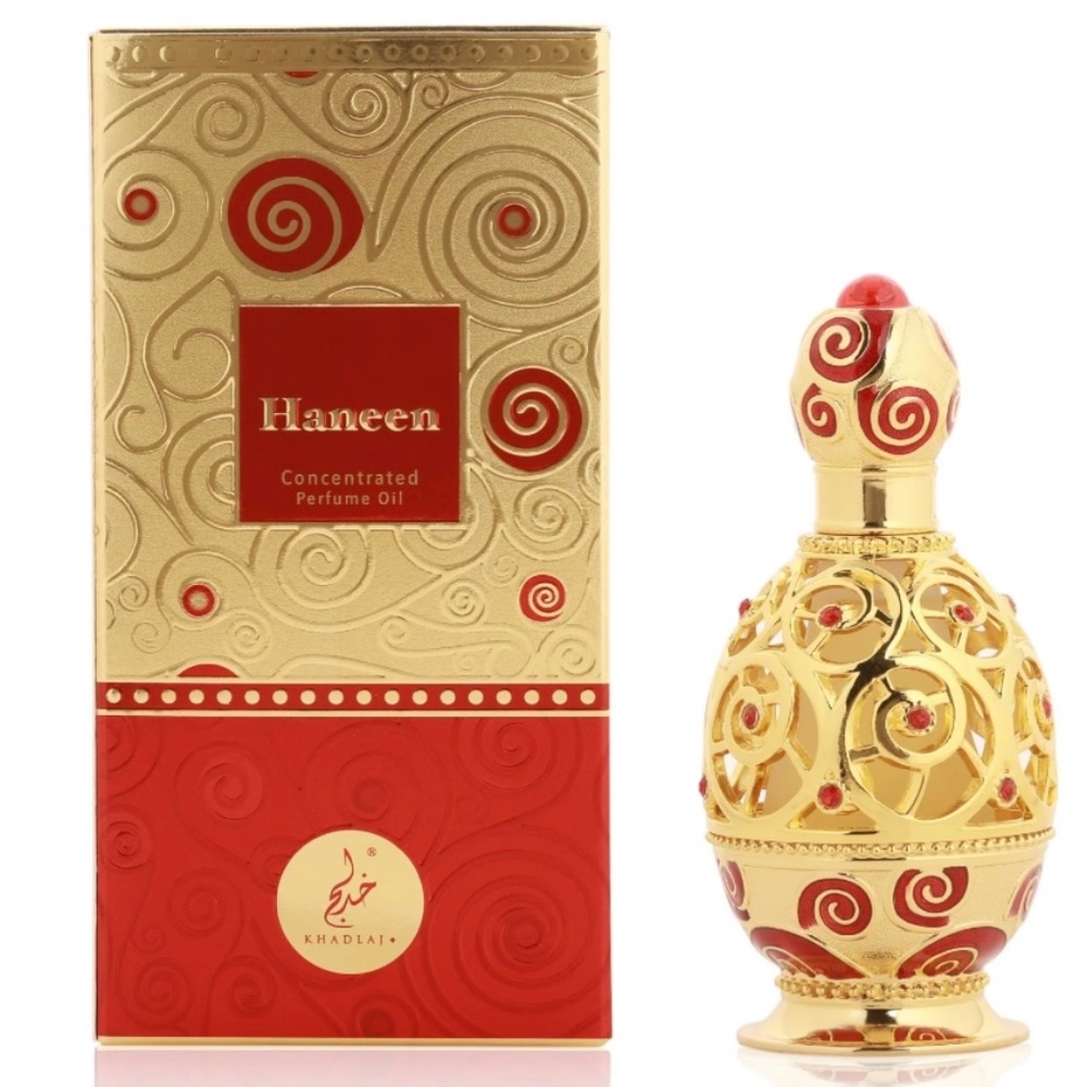 Haneen Gold Arabian Oil Attar, Body Oil, Unique, Rare, NWT